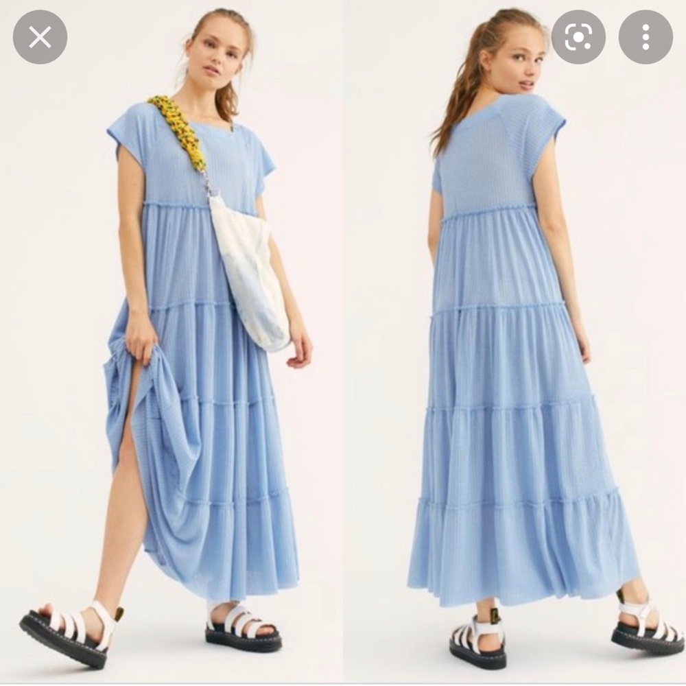 Free People Beach Saltwater Maxi in Blue